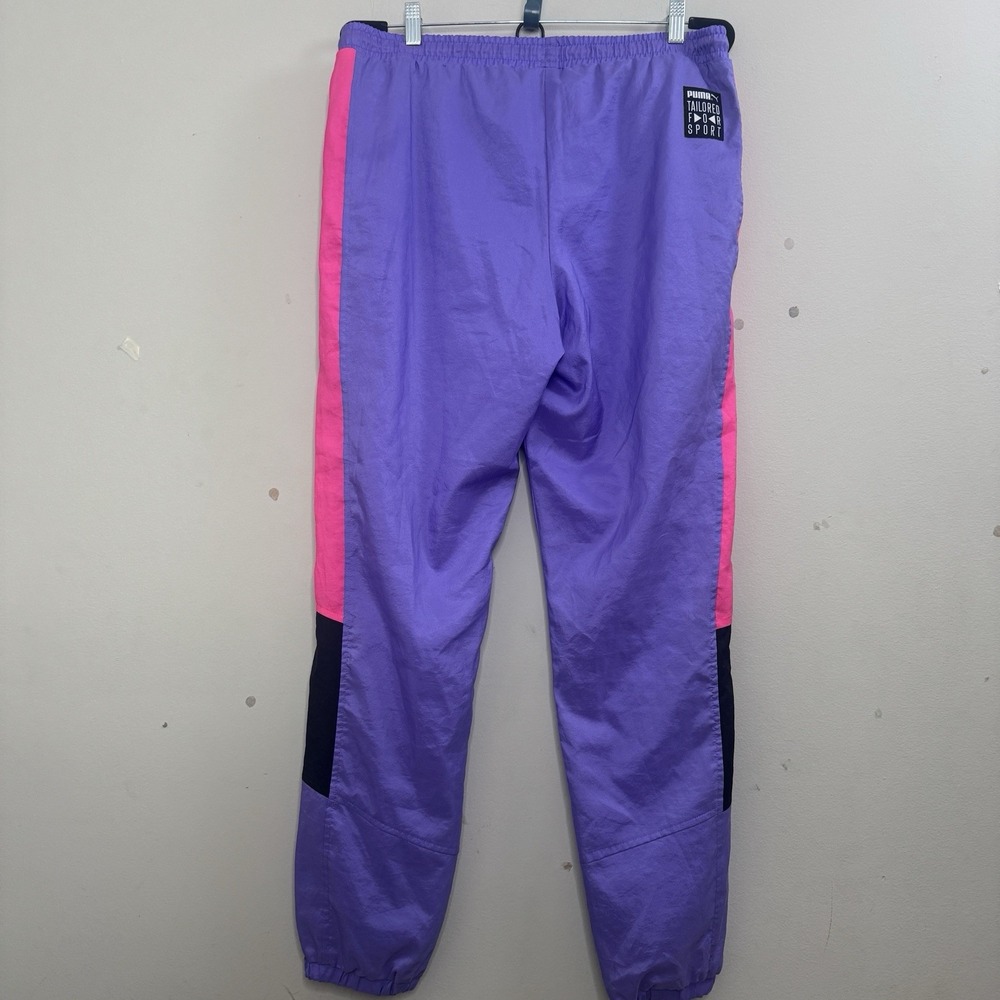 Puma TFS OG Retro Jogger Pants Sporty Luminous Purple Pink Women's XL Neon - Picture 9 of 14